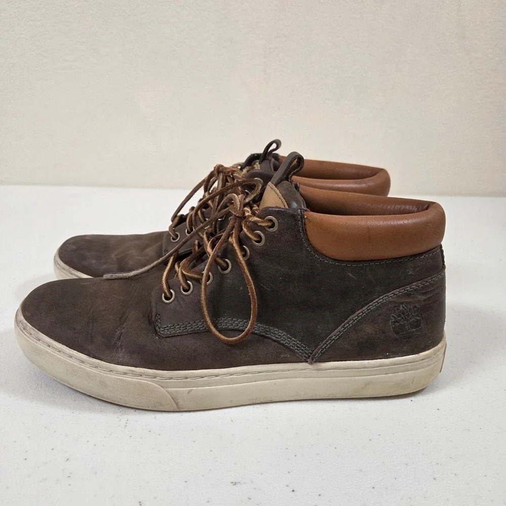 Timberland Earthkeepers Mens 10 Dark Brown Leather Chukka Boots 5345R